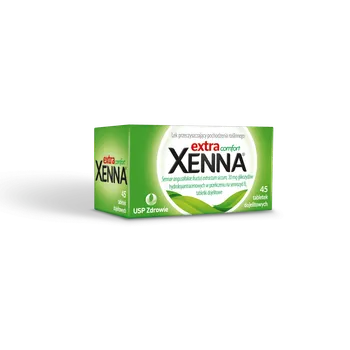 Xenna Extra Comfort, lek przeczyszczający pochodzenia roślinnego, 45 tabletek dojelitowych 