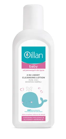 Oillan Baby, płyn do mycia i kąpieli 2w1, 400 ml