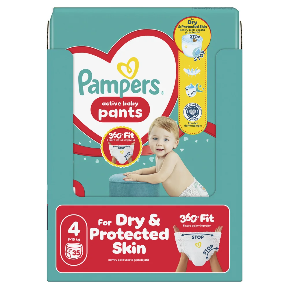 Pampers Active Baby Pants 5 pieluchomajtki, rozmiar 5, 11-17 kg, 136 sztuk