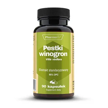 Pestki Winogron Pharmovit, suplement diety, 90 kapsułek 