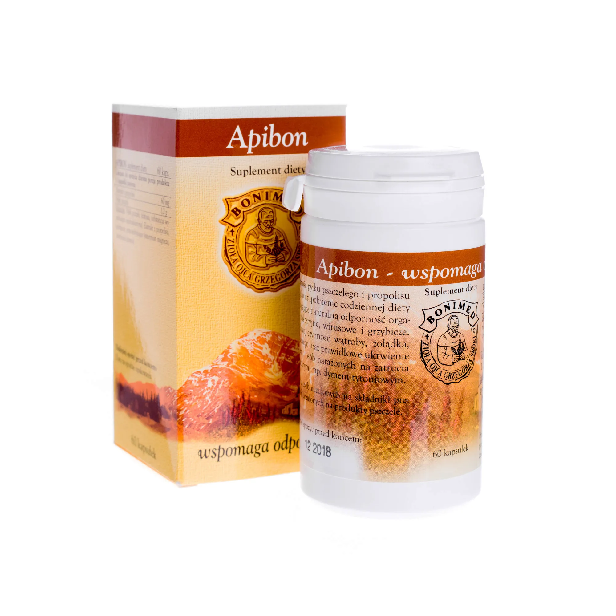 Apibon, suplement diety, 60 kapsułek 