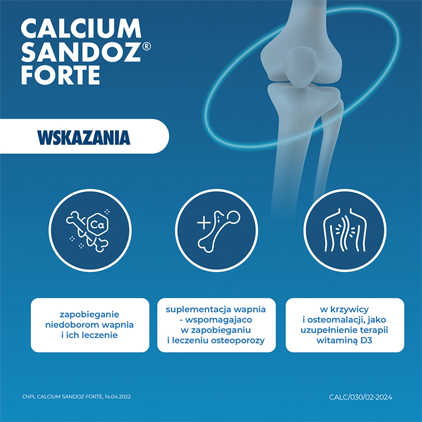 Calcium-Sandoz Forte 500 mg, tabletki musujące