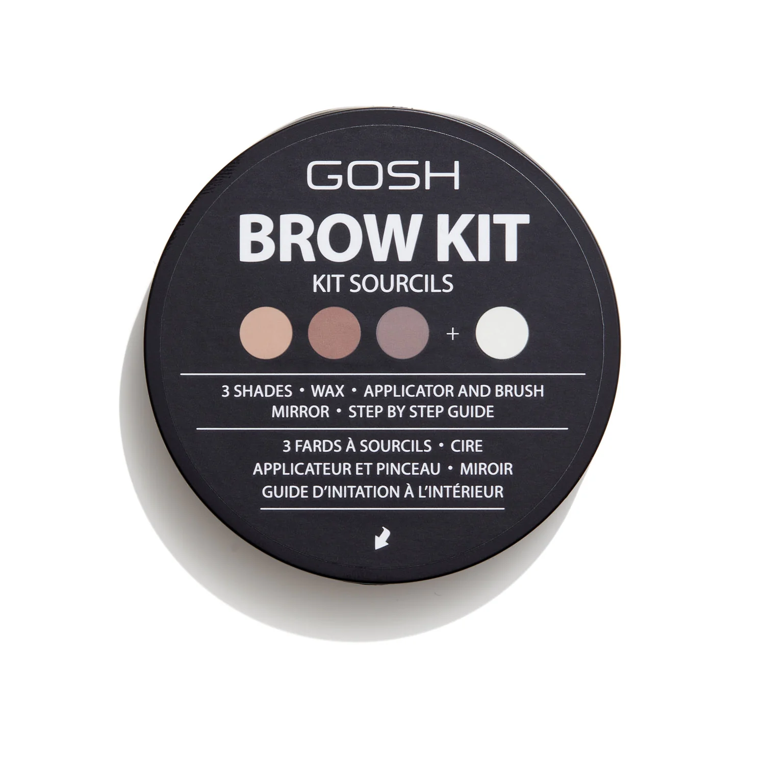 GOSH Brow Kit zestaw do stylizacji brwi 001, 8,4 g