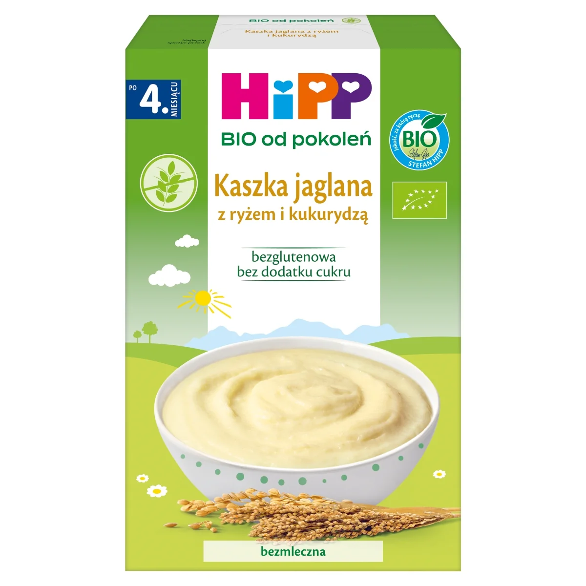 HiPP BIO kaszka jaglana z ryżem i kukurydzą, 200 g