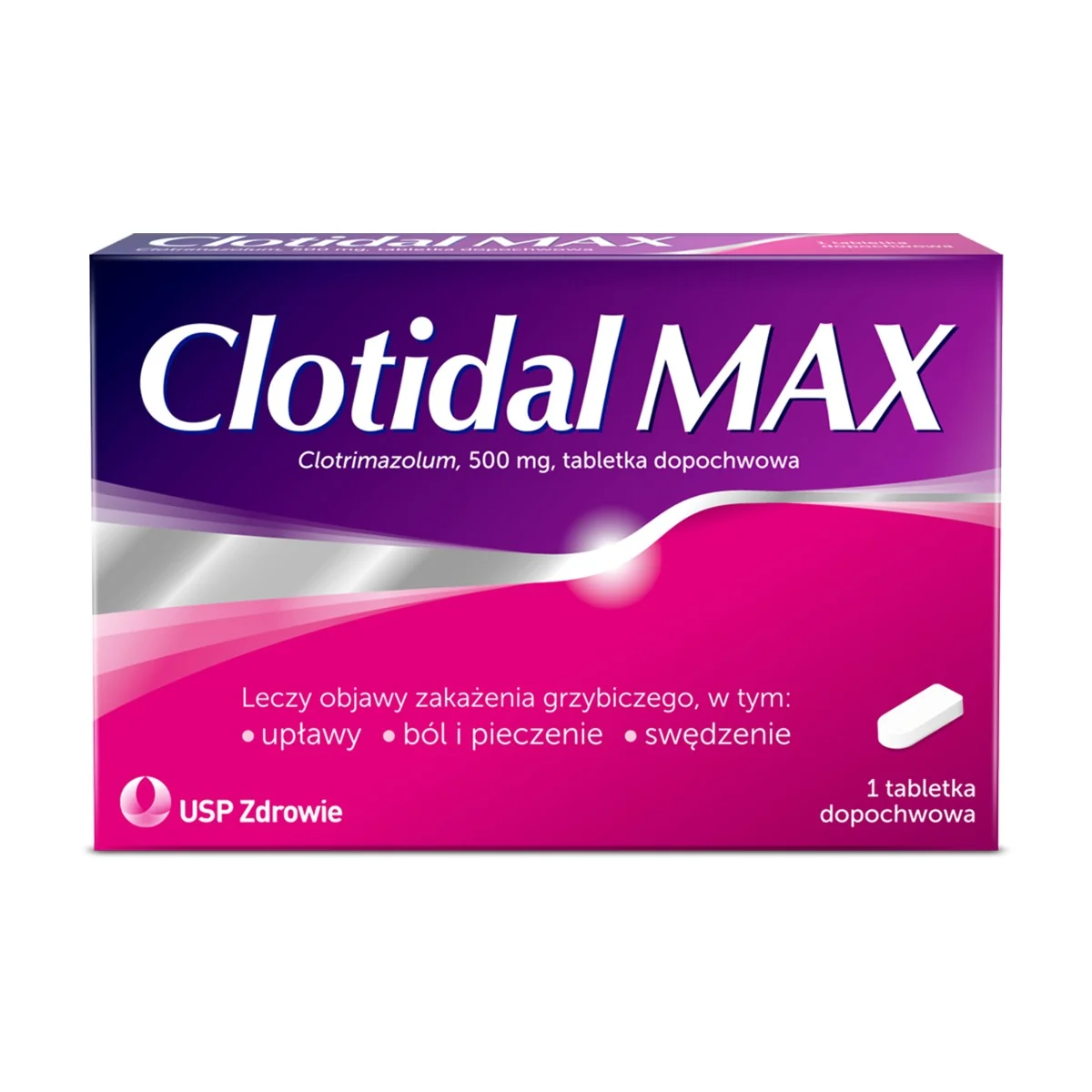 Clotidal MAX 500 mg 1 tabletka dopochwowa
