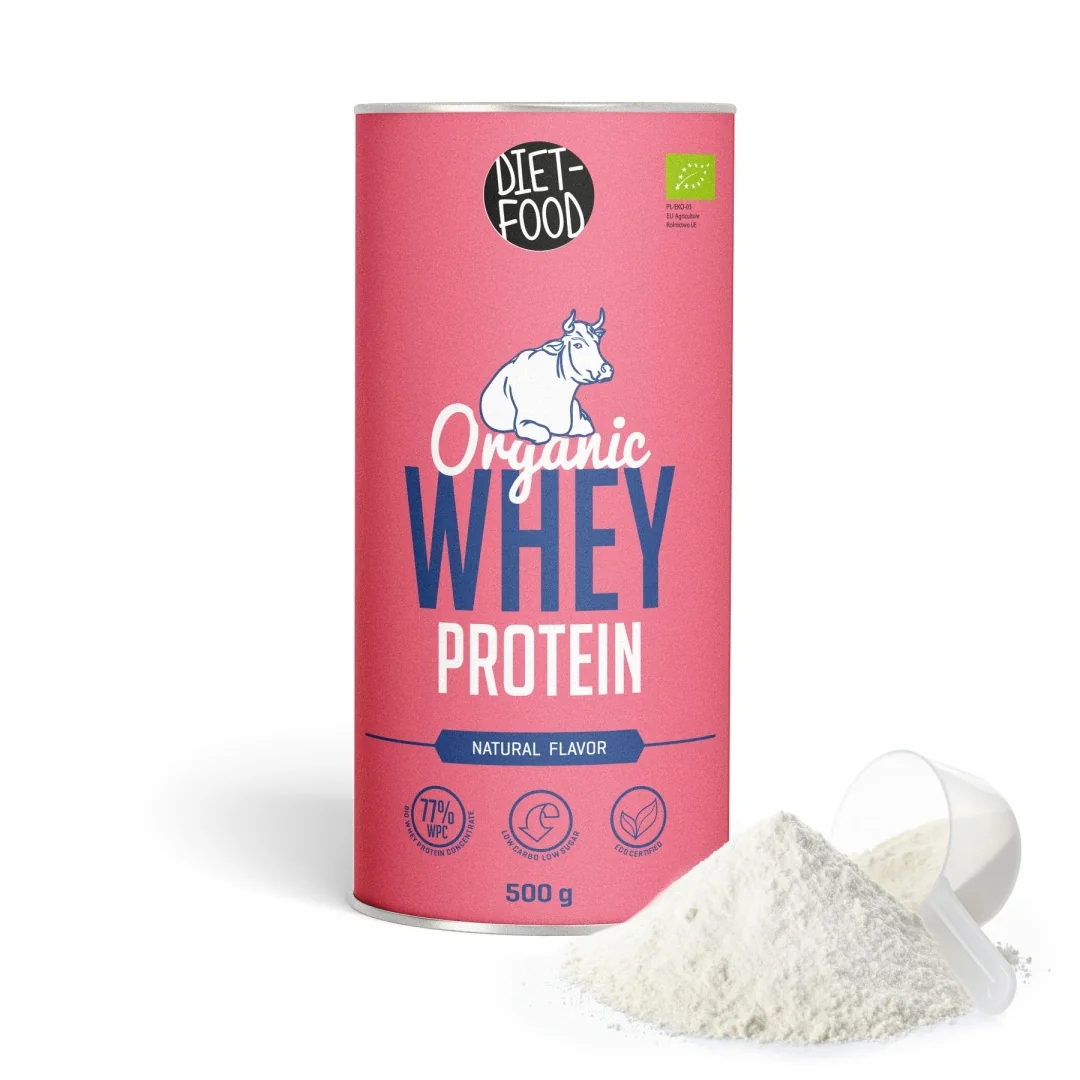 DIET-FOOD Białko z serwatki BIO koncentrat WPC, 500 g