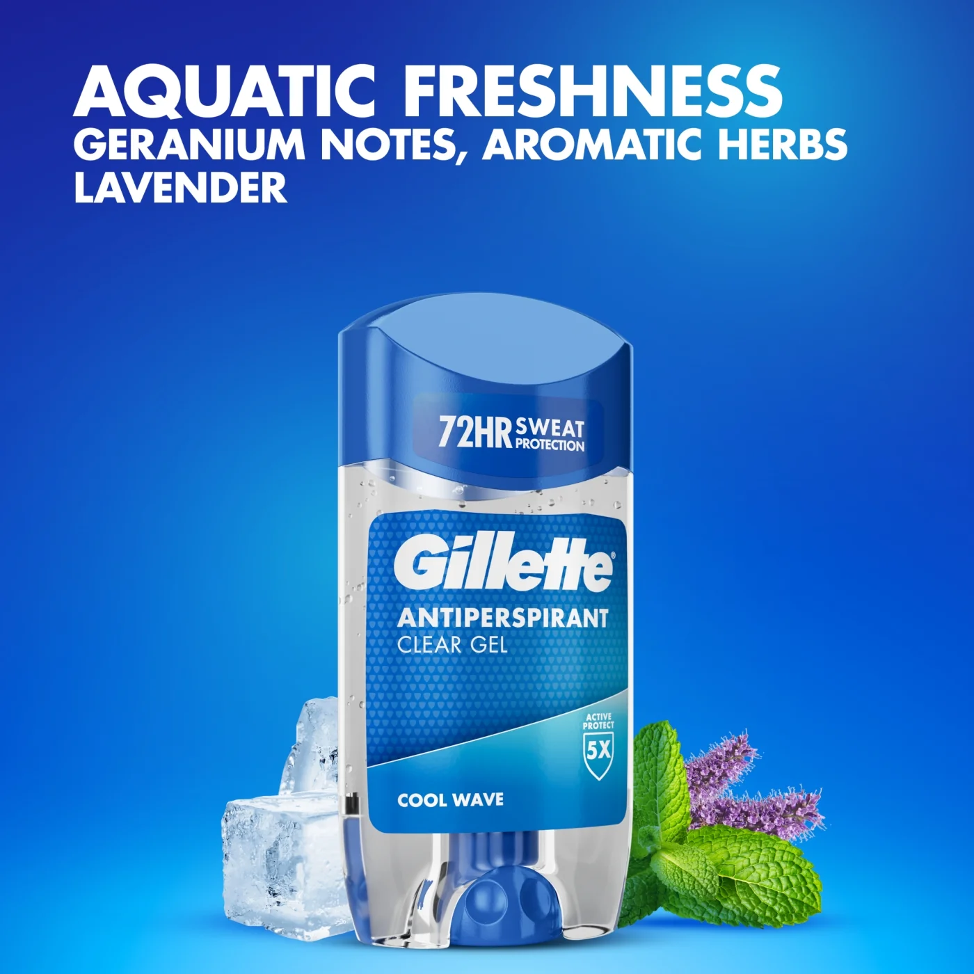 Gillette Cool Wave antyperspirant w żelu, 70 ml