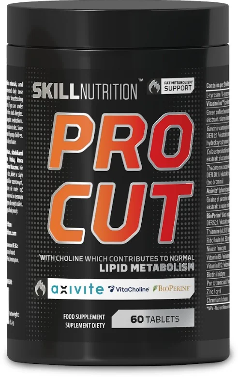 Skill Pro Cut Wsparcie Metabolizmu Tłuszczów, 60 tabletek