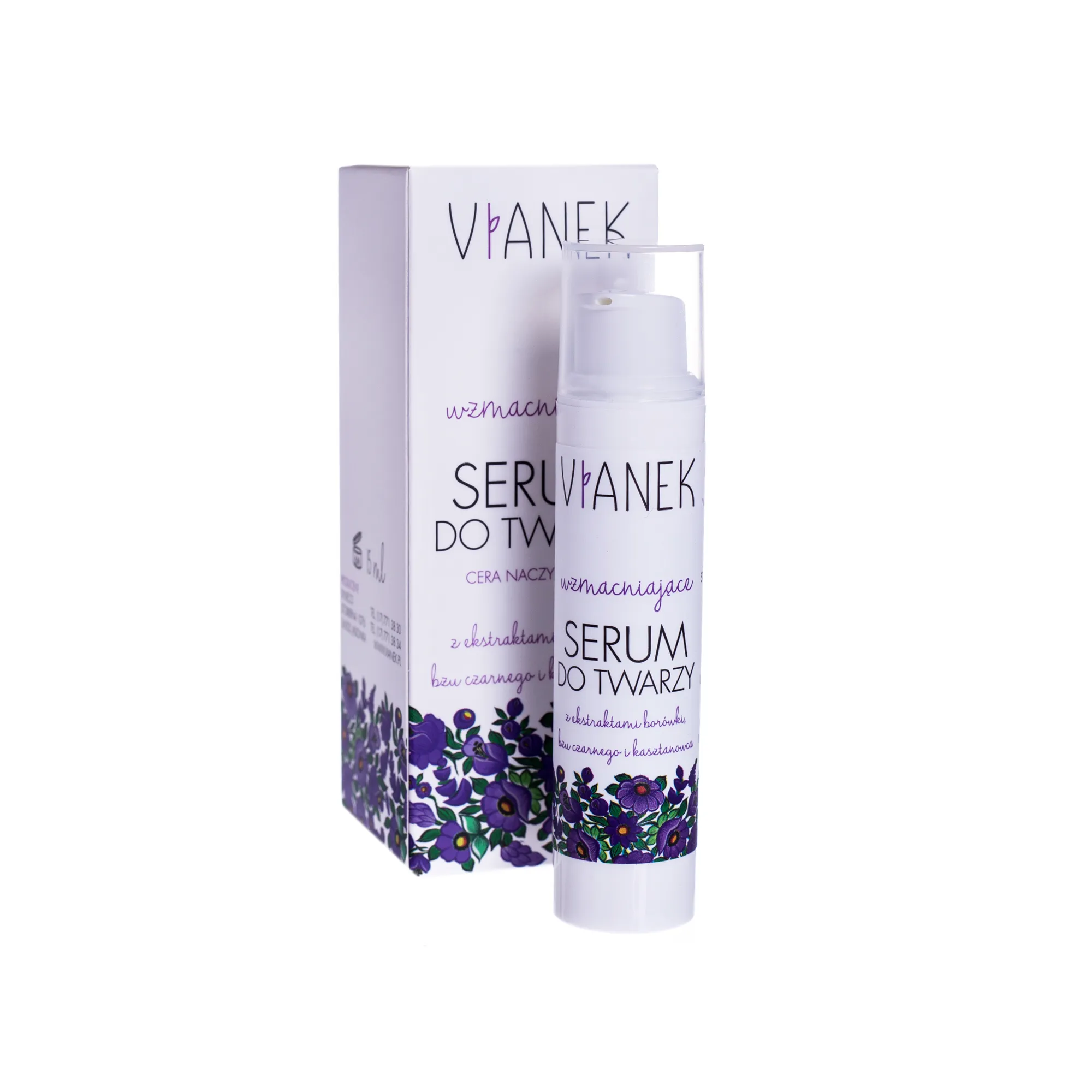 Vianek, wzmacniające serum do twarzy, 15 ml 