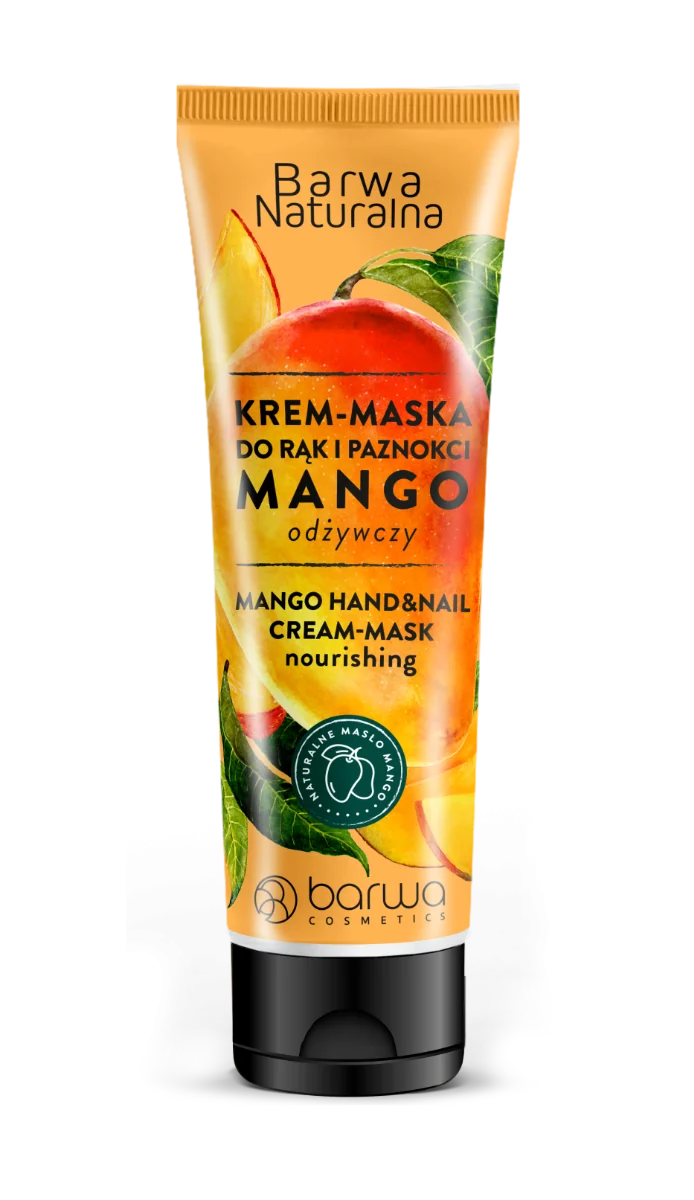 Barwa Naturalna odżywczy krem-maska do rąk i paznokci Mango, 100 ml
