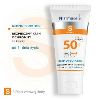 Pharmaceris S bezpieczny krem ochronny do twarzy dla dzieci SPF 50+