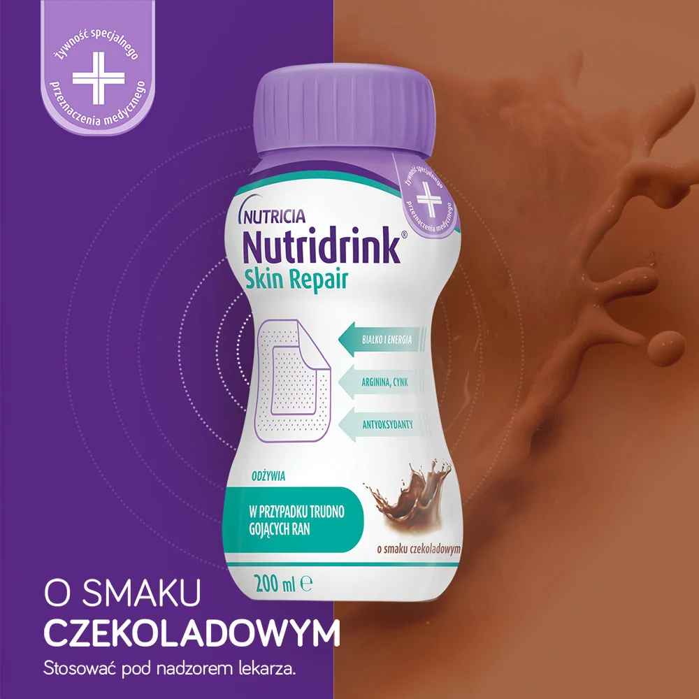 Nutridrink Skin Repair płyn o smaku czekoladowym, 4 x 200 ml