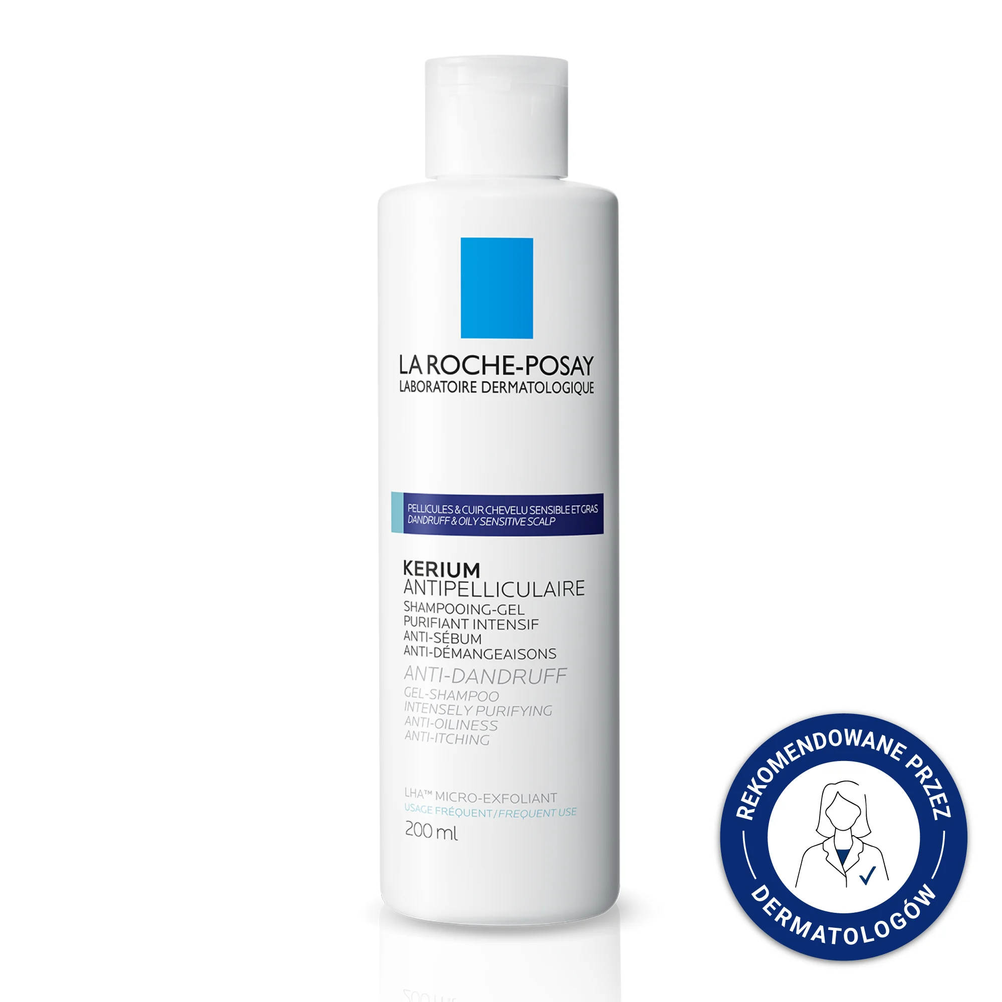 La Roche-Posay Kerium szampon przeciwłupieżowy, 200 ml