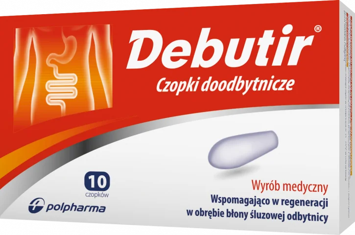 Debutir 300 mg 10 czopków