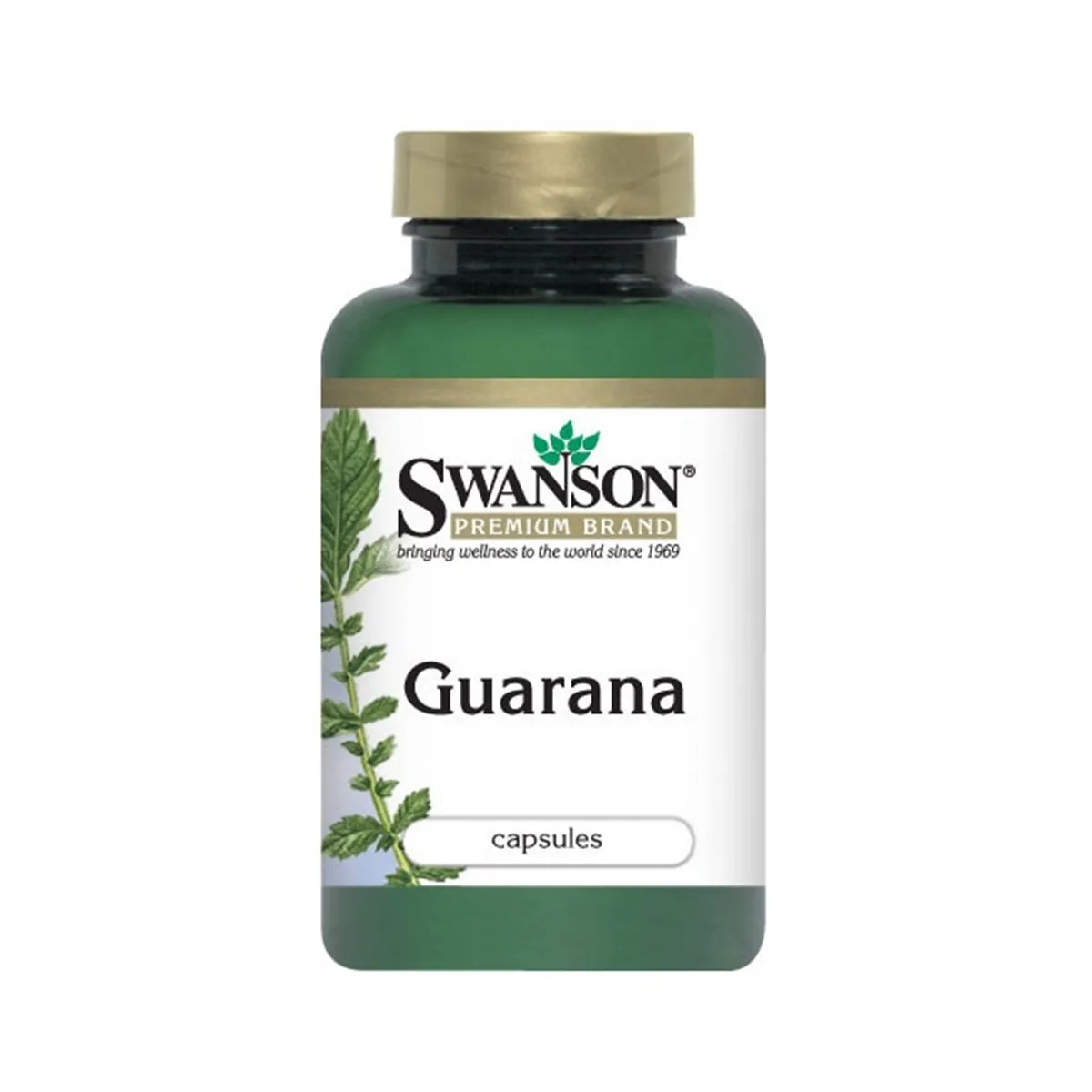 Swanson, Guarana, 500 mg, suplement diety, 100 kapsułek