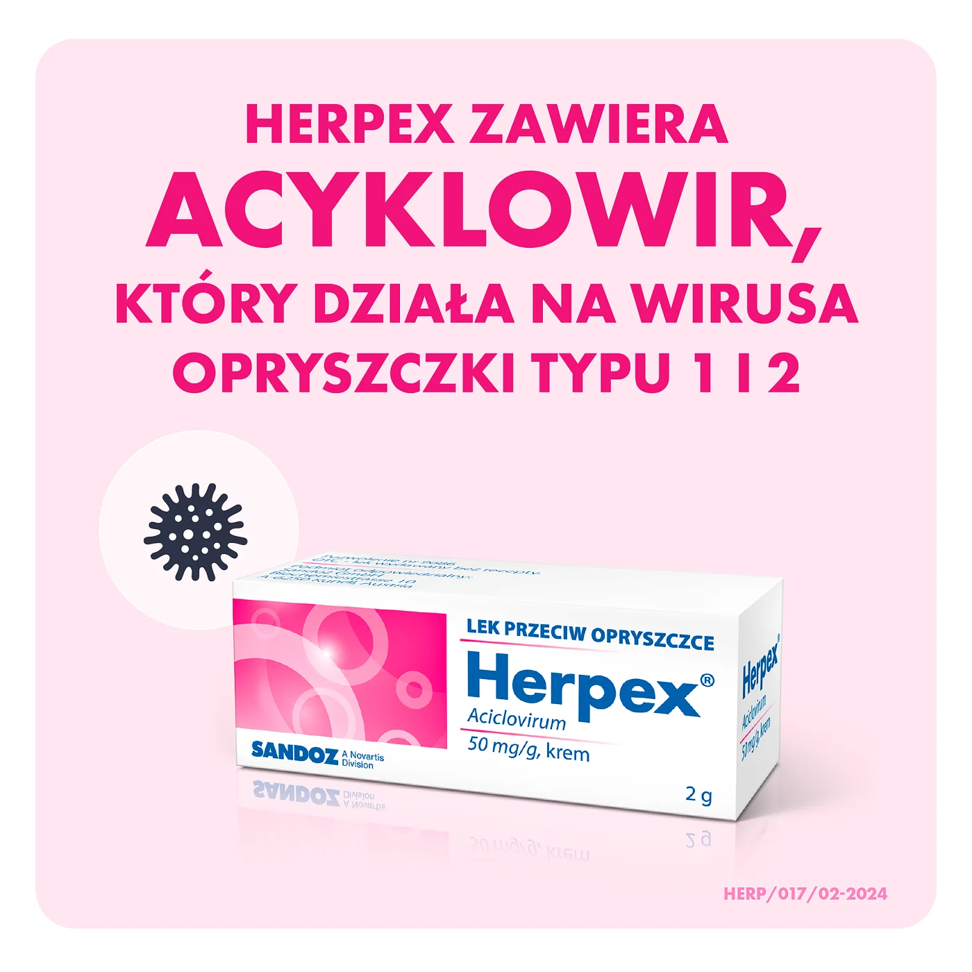 Herpex 50 mg/g 2 g