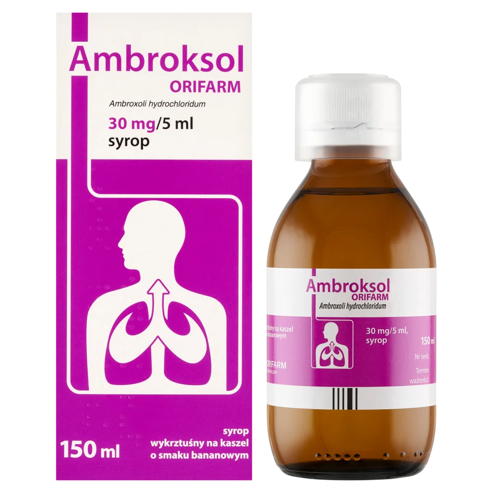 Ambroksol Orifarm 30 mg/5 ml syrop, 150 ml