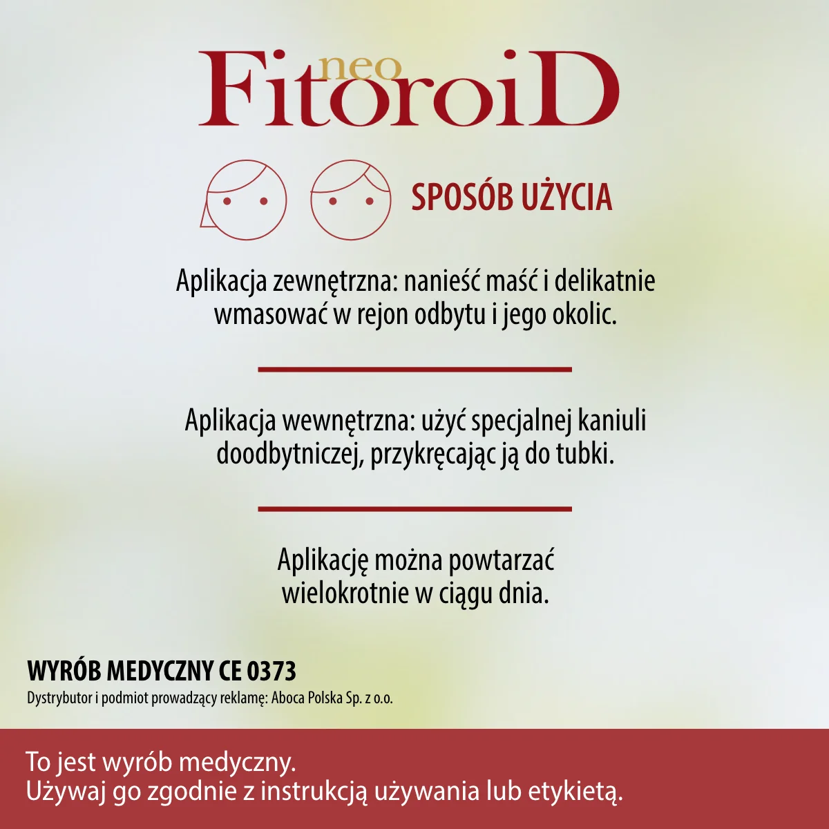 Aboca NeoFitoroid, maść doodbytnicza, 40 ml biomaść doodbytnicza z aplikatorem, 40 ml