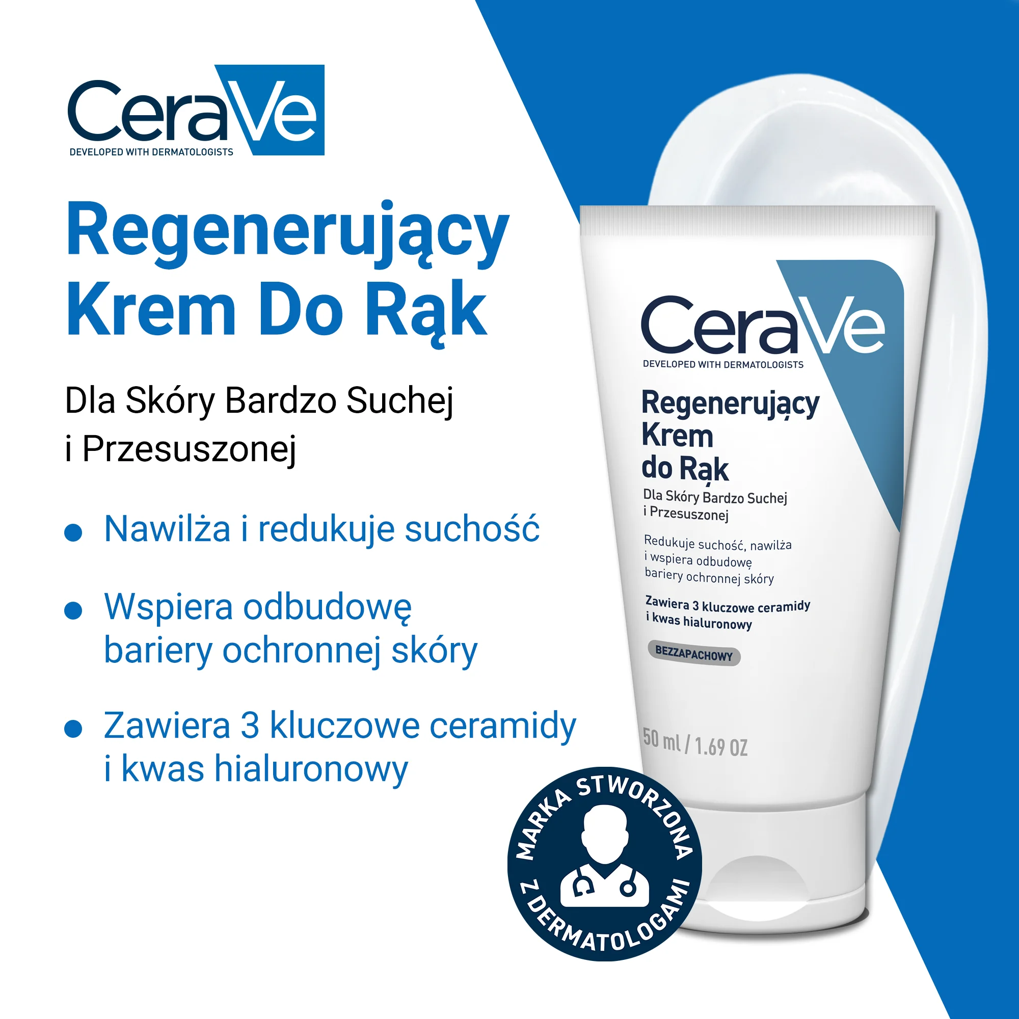 CeraVe regenerujący krem do rąk, 50 ml