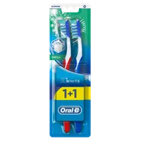 Oral-B Advantage 3D White szczoteczka manualna do zębów rozmiar 40 1+1, 1 szt.