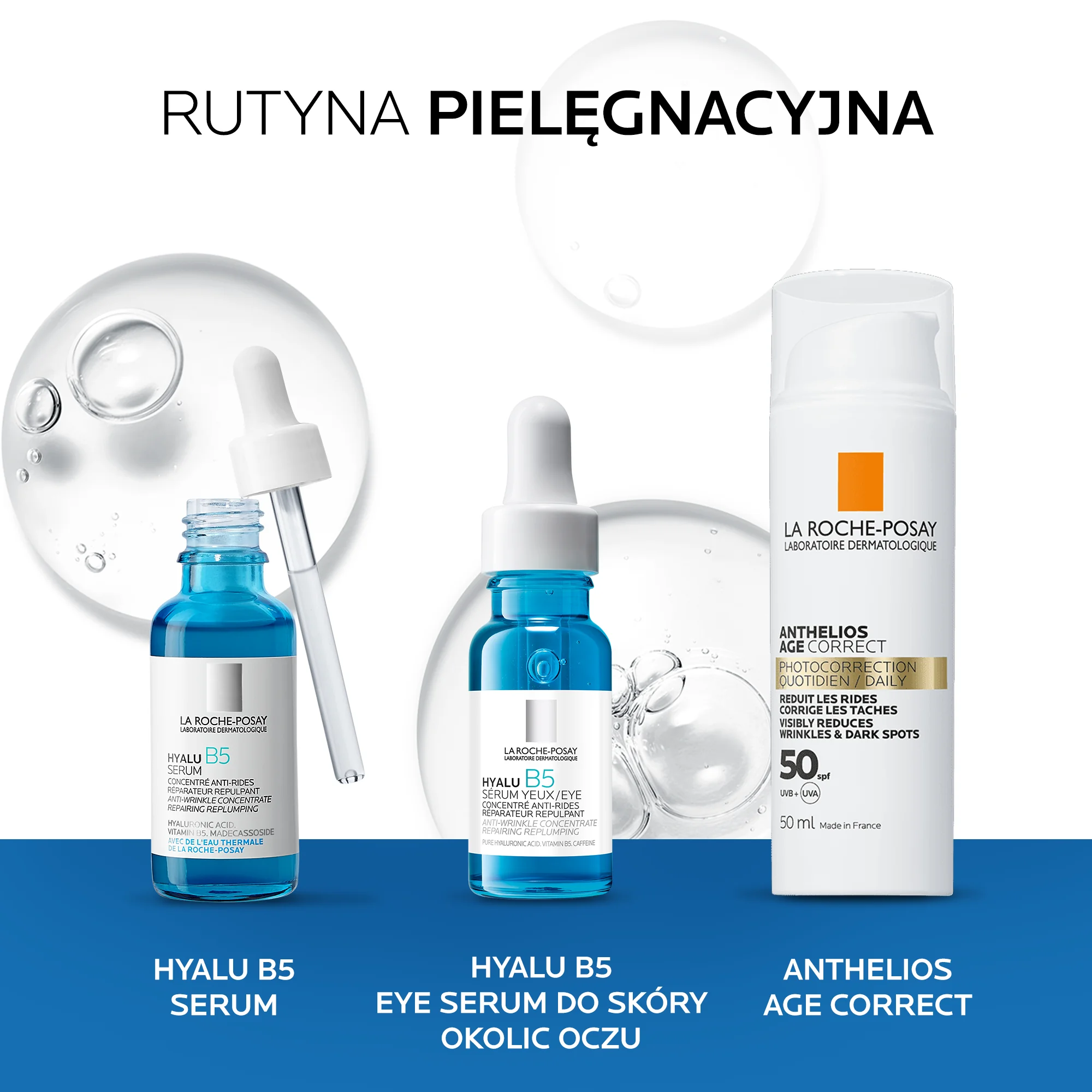 La Roche-Posay Hyalu B5 Eye Serum Przeciwzmarszczkowe serum do skóry okolic oczu, 15 ml
