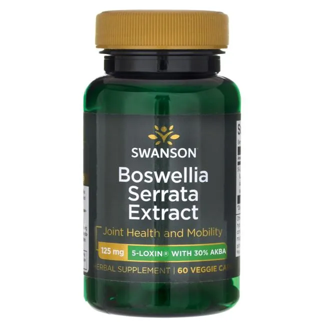 Swanson 5-loxin Boswellia Serrata Ekstrakt, suplement diety, 60 kapsułek