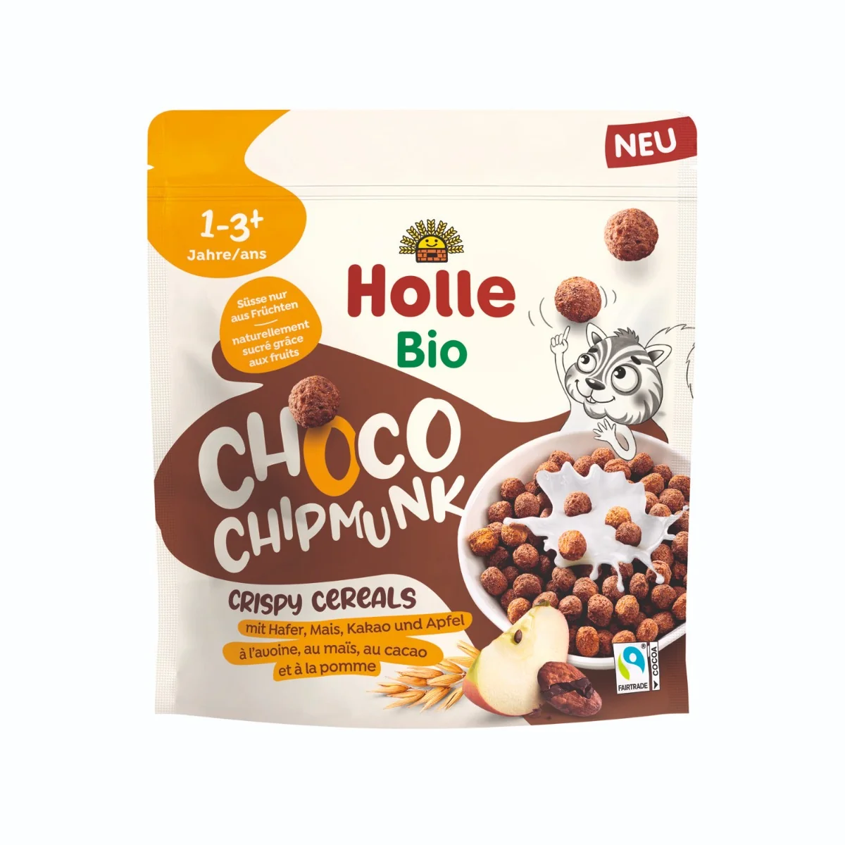 Holle BIO Zbożowe Płatki Czekoladowa WIEWIÓRKA, 125g