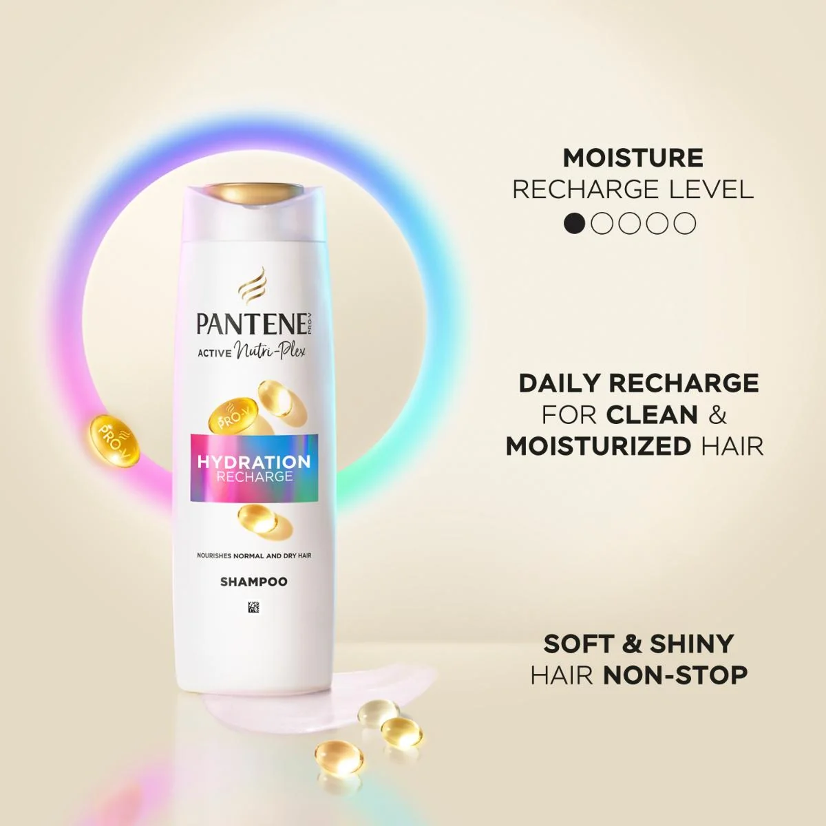 Pantene Pro-V Hydration Recharge szampon do włosów normalnych i suchych, 400 ml