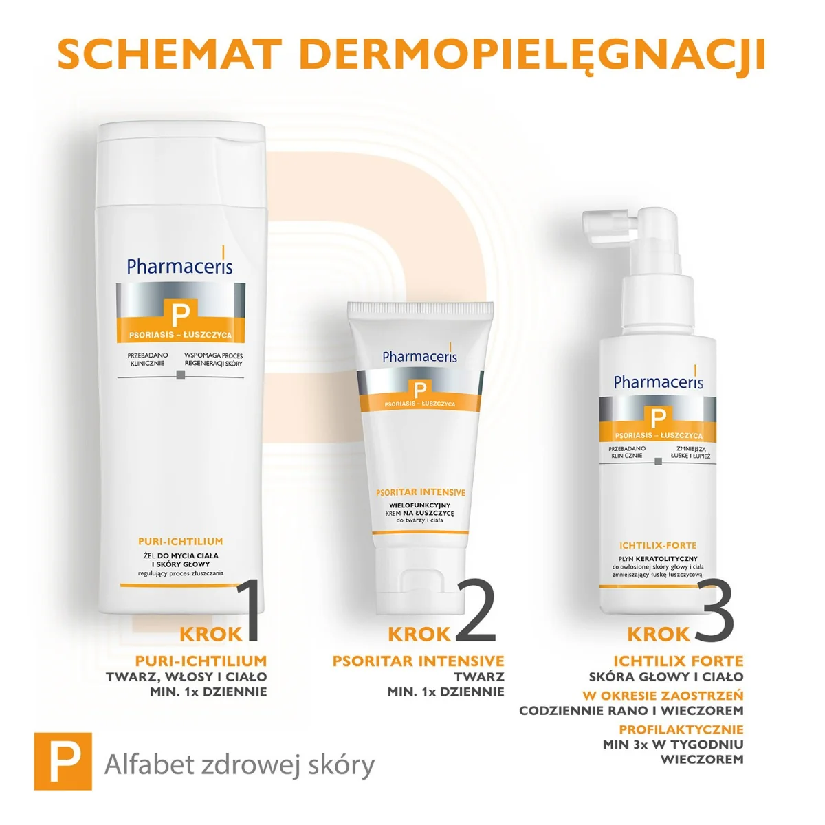 Pharmaceris P Puri-Ichtilium żel do mycia ciała i skóry głowy, 250 ml
