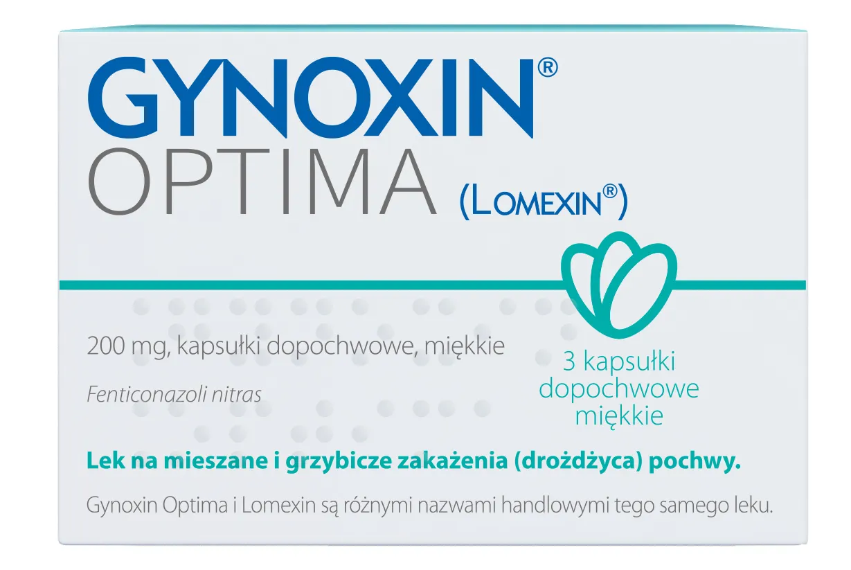 Gynoxin Optima, 0,2 g, import równoległy, 3 kapsułki dopochwowe miękkie