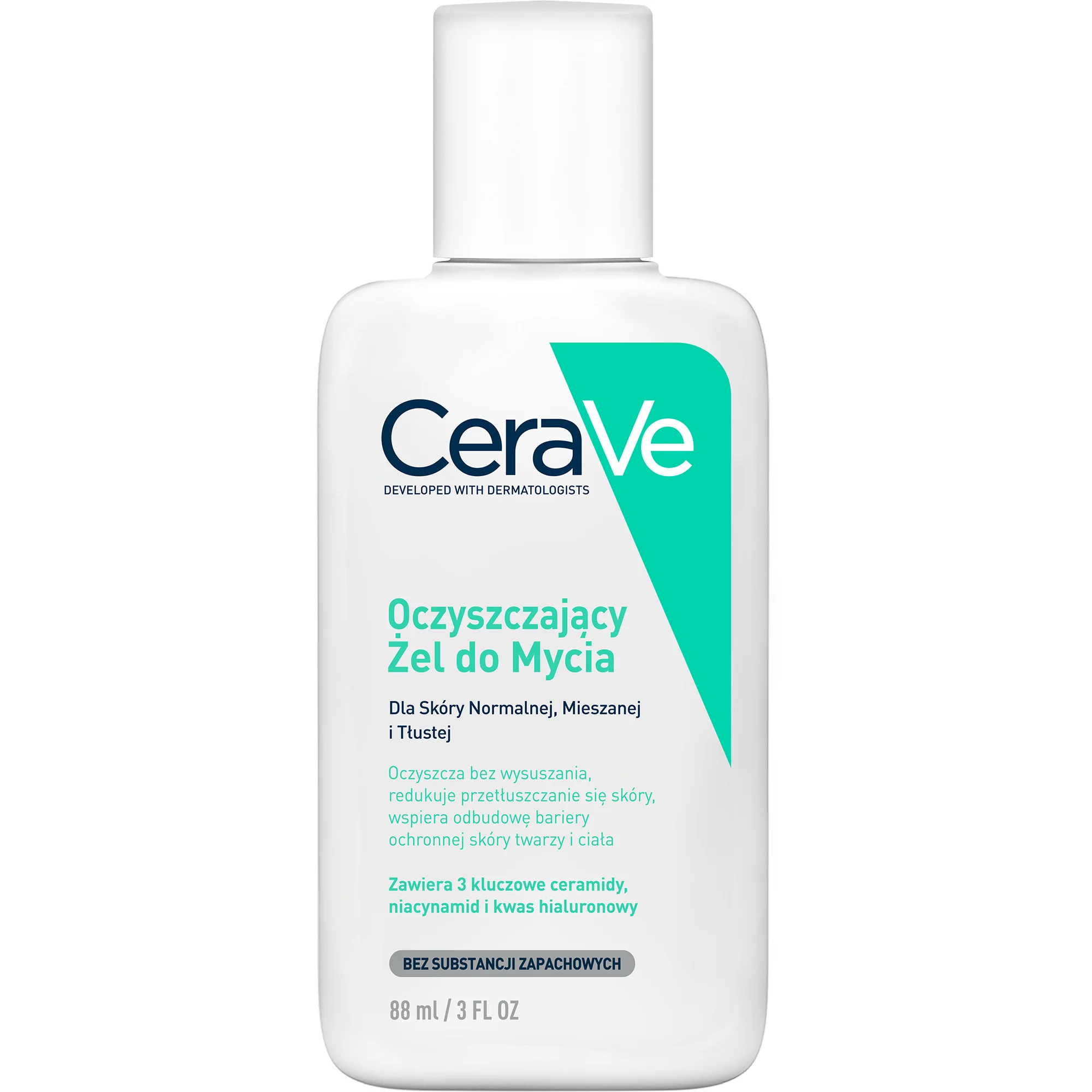 CeraVe oczyszczający żel do mycia twarzy i ciała, 88 ml