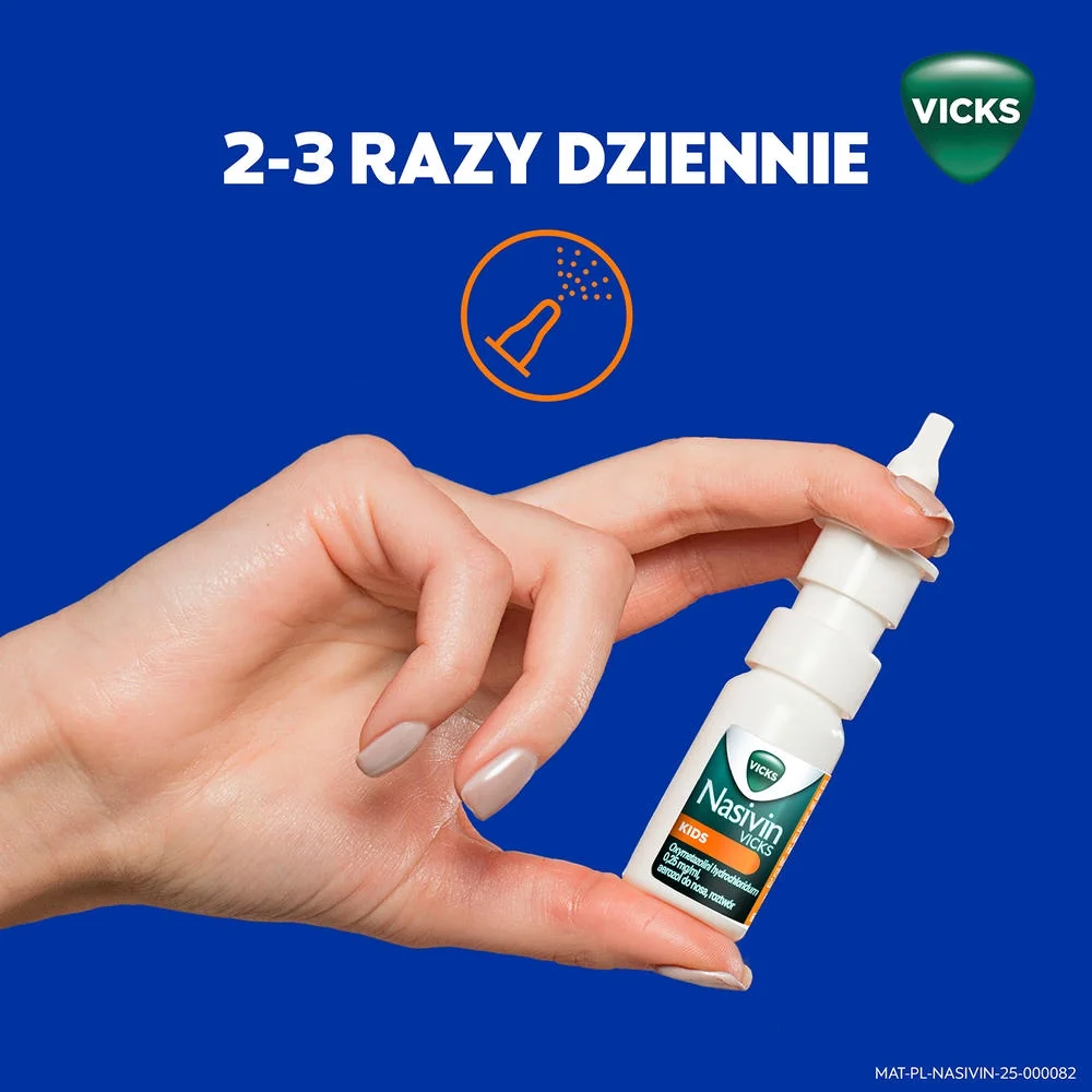 Nasivin Vicks Kids 0,25 mg/ml, aerozol do nosa, 10 ml