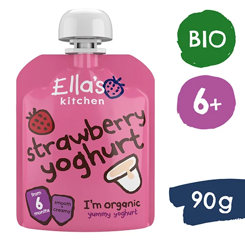 Ella's Kitchen BIO truskawki z jogurtem, 90 g