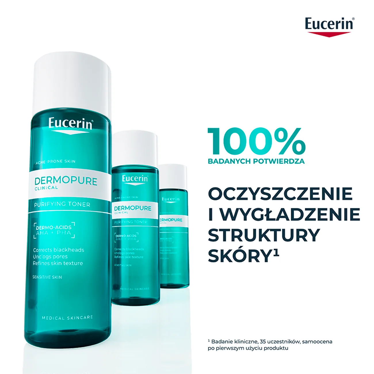 Eucerin DermoPure Clinical oczyszczający tonik do twarzy, 200 ml