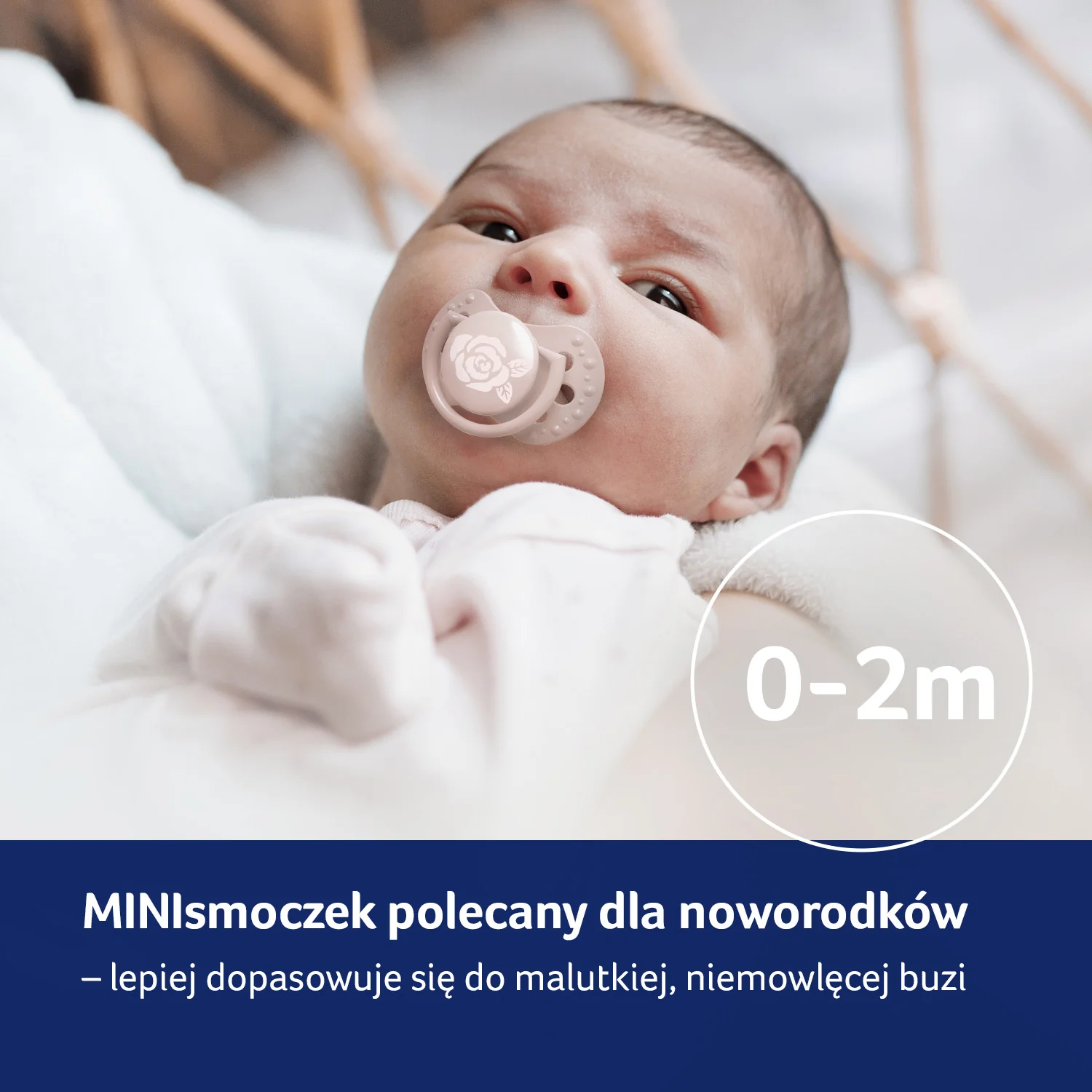 LOVI Smoczek silikonowy dynamiczny 0-2m Baby Shower Girl 2 sztuki