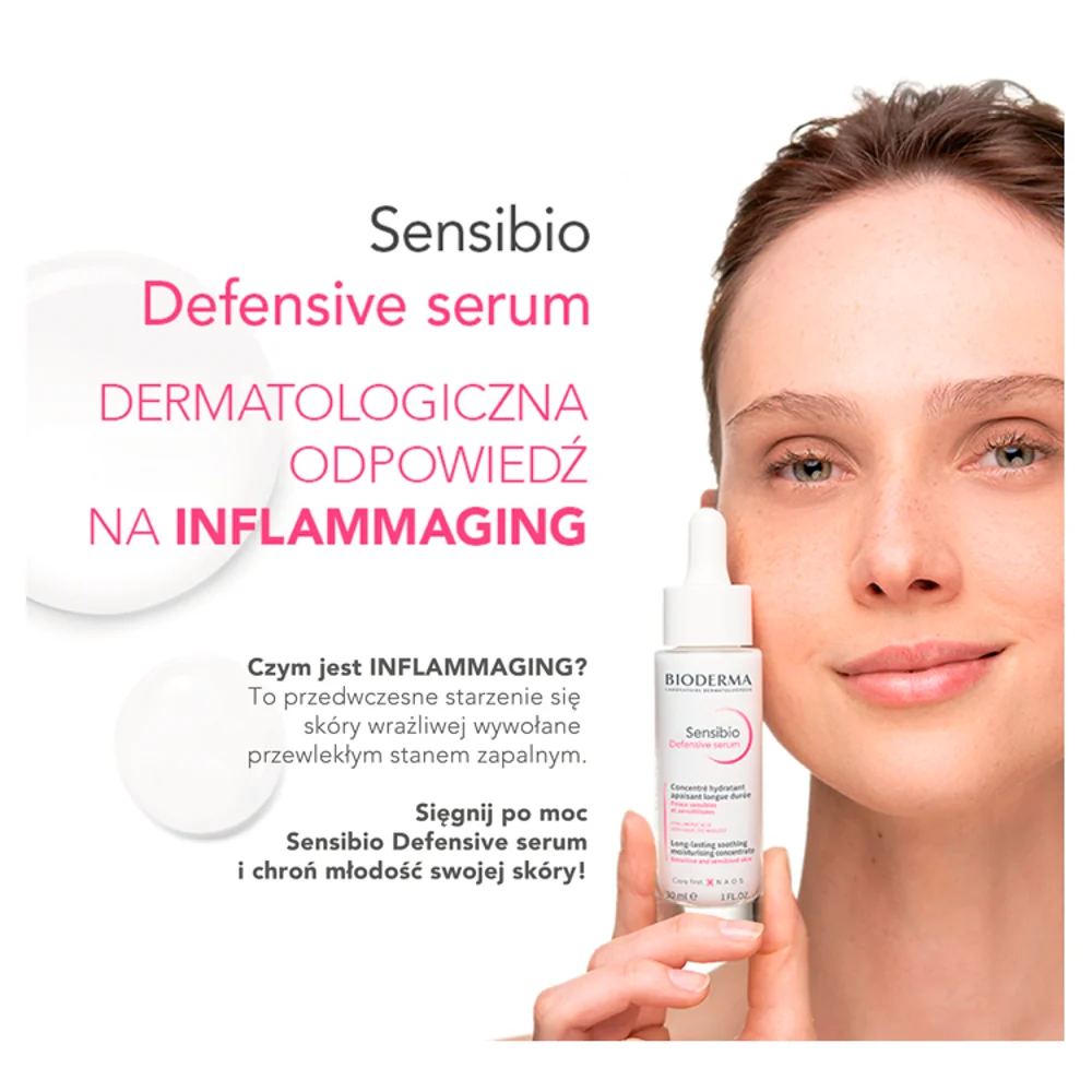Bioderma Sensibio Defensive Serum Łagodzące serum nawilżające, 30 ml