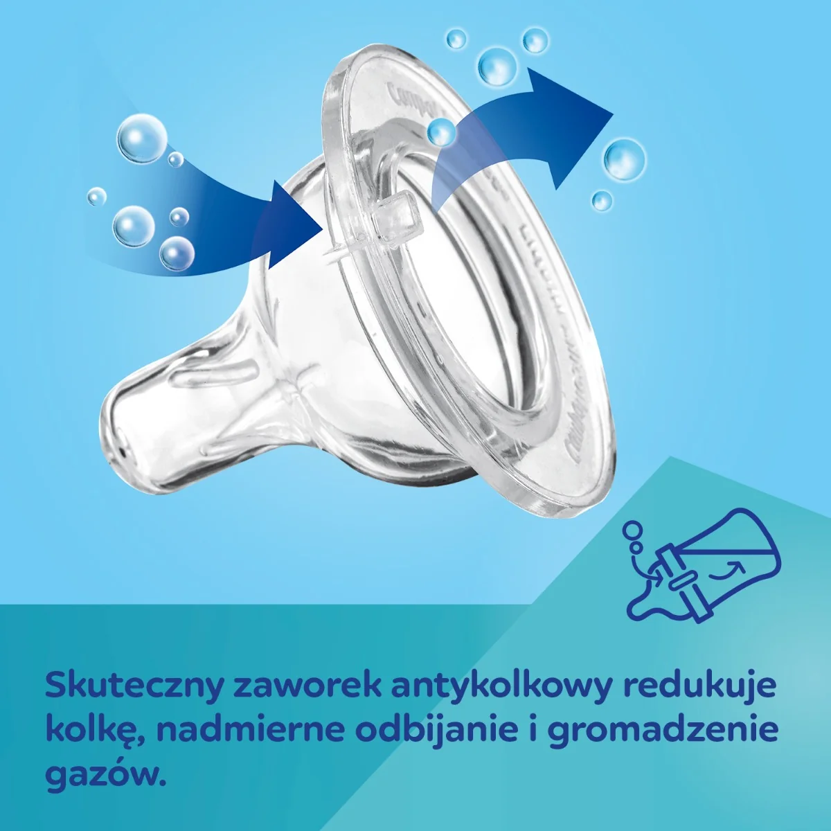 Canpol Babies EasyStart BONJOUR PARIS różowa butelka antykolkowa z uchwytami 300 ml, 1 sztuka