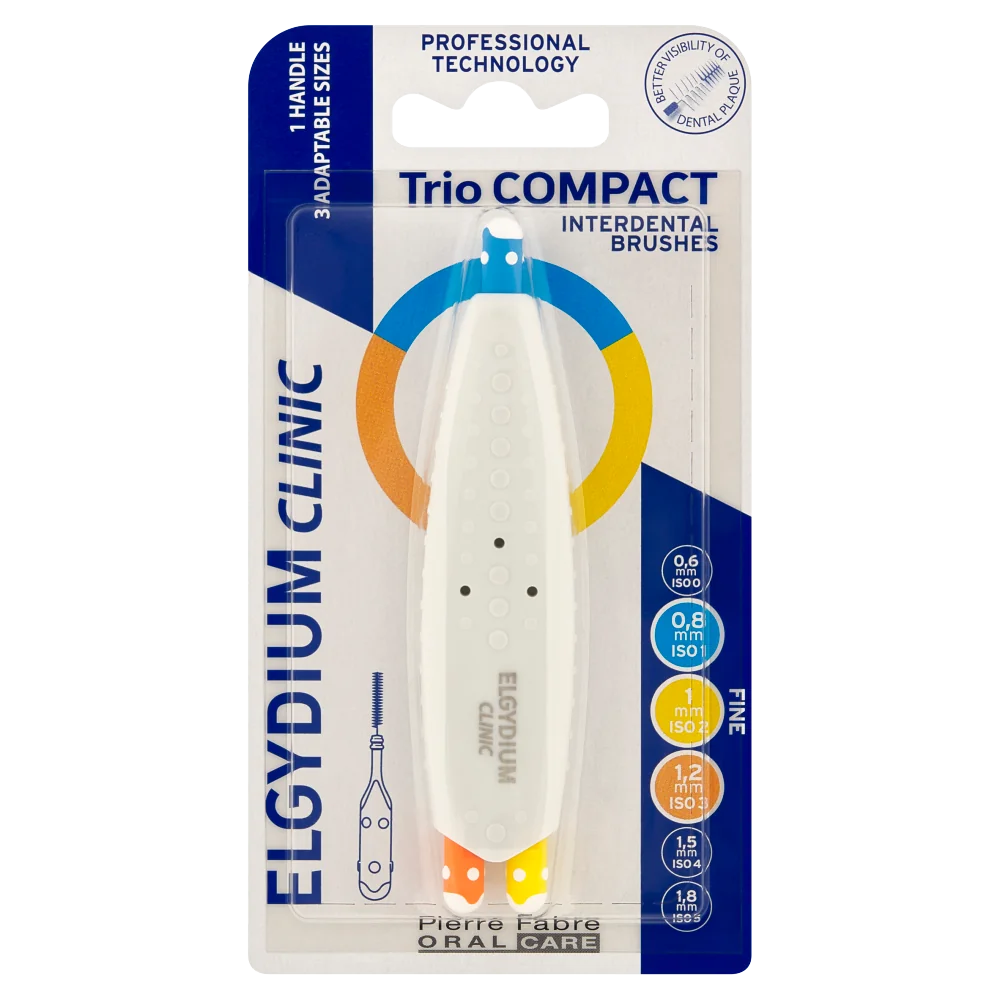 Elgydium Clinic Triocompact (ISO 1/2/3) szczoteczka międzyzębowa, 3 sztuki