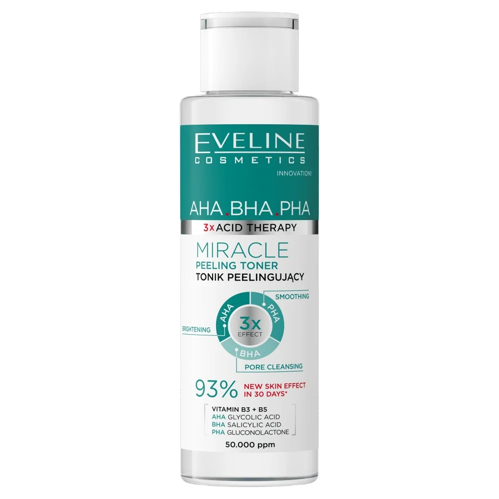 Eveline 3xAcid Therapy tonik peelingujący, 110 ml