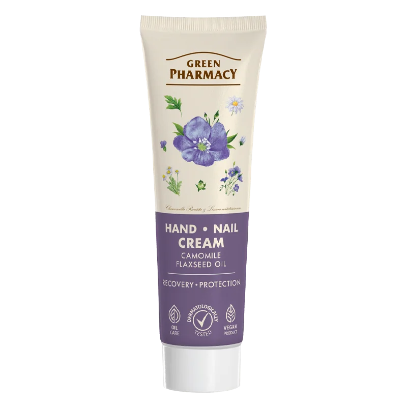 Green Pharmacy krem do rąk rumianek i olej lniany, 100 ml