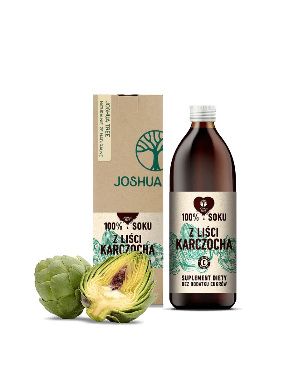 Joshua Tree sok liści karczocha z dodatkiem witaminy C, suplement diety, 1000 ml