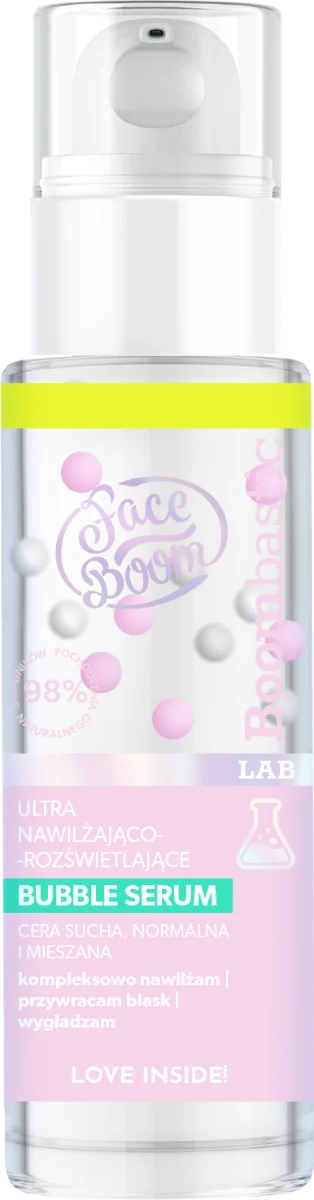 FaceBoom Boombastic Lab ultra nawilżająco-rozświetlające bubble serum, 30 ml