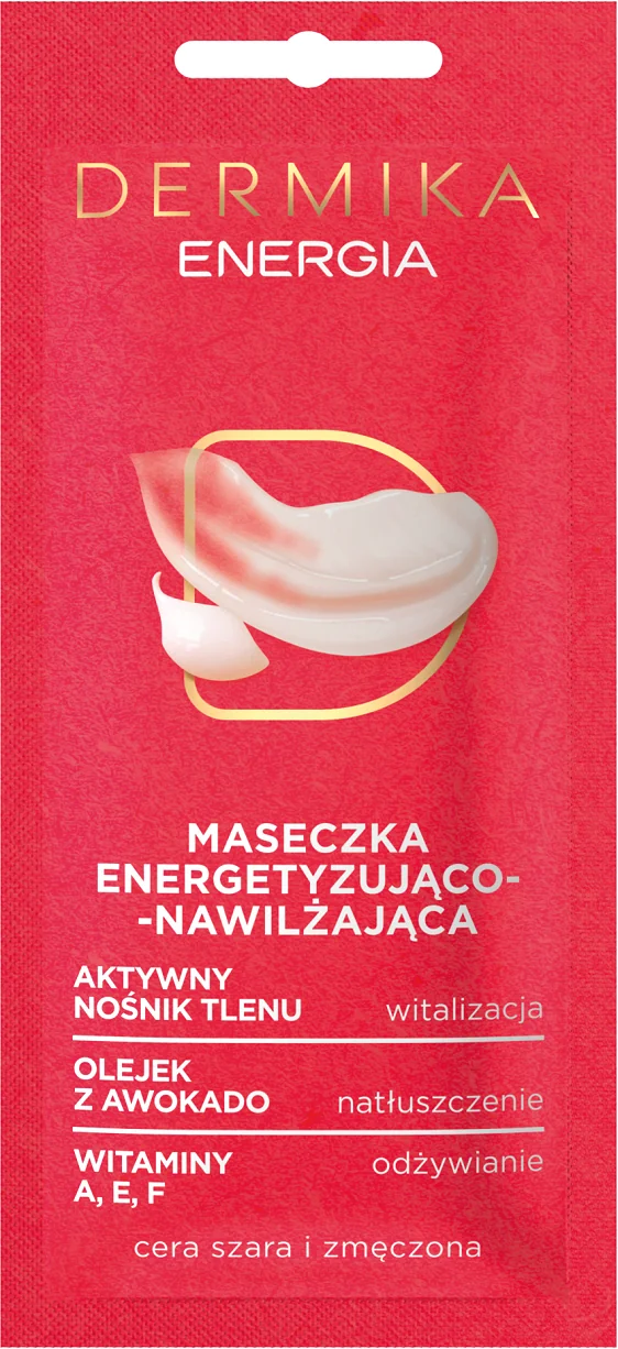 Dermika Maseczki Piękności Energia Maseczka energetyzująco-nawilżająca, 10 ml