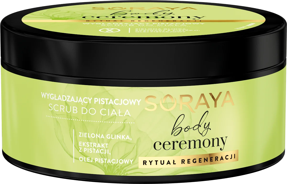 Soraya Body Ceremony wygładzający pistacjowy scrub do ciała, 200 g