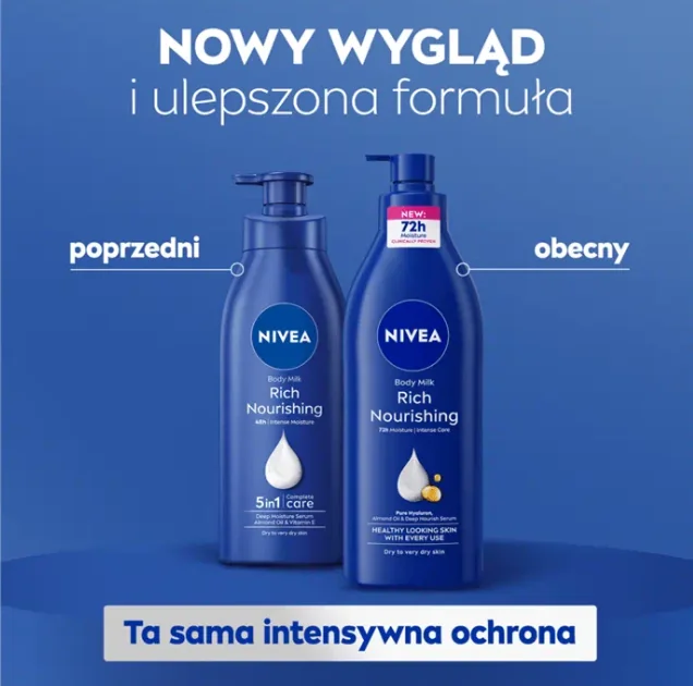 Nivea odżywcze mleczko do ciała z pompką, 625 ml