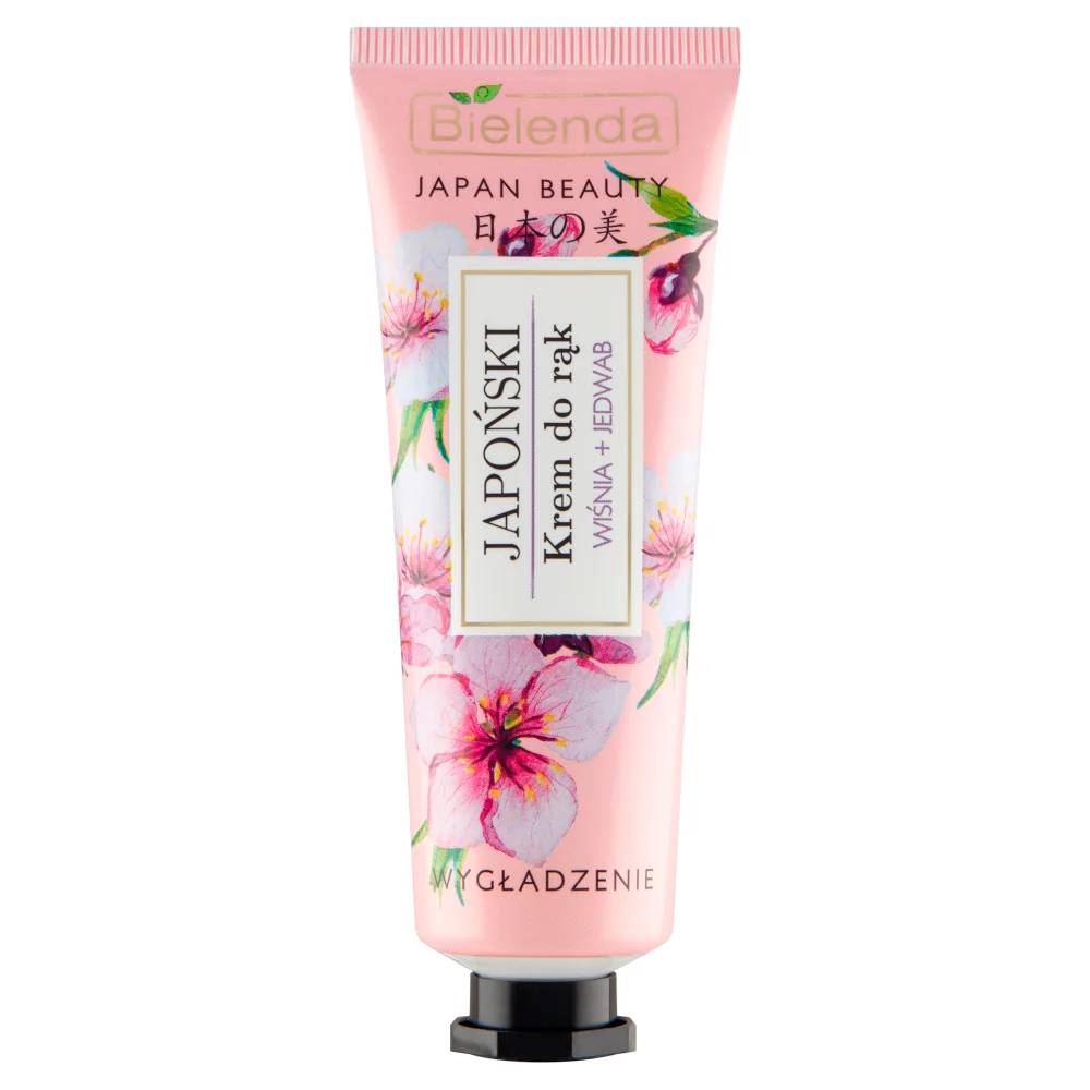 Bielenda Japan Beauty japoński krem do rąk wiśnia + jedwab, 50 ml