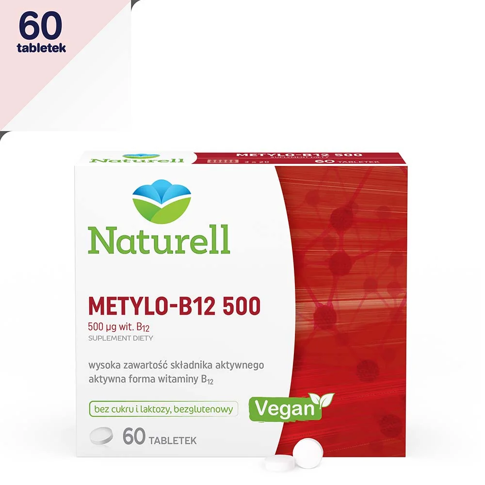 Naturell Metylo B-12 500 suplement diety, 60 tabletek