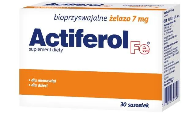 Actiferol Fe 7 mg, suplement diety, 30 saszetek