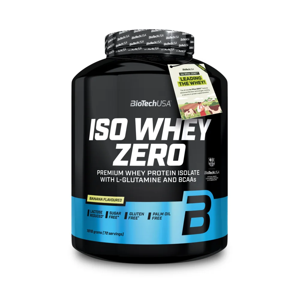 BioTechUSA Iso Whey Zero o smaku banana, proszek, 1816 g