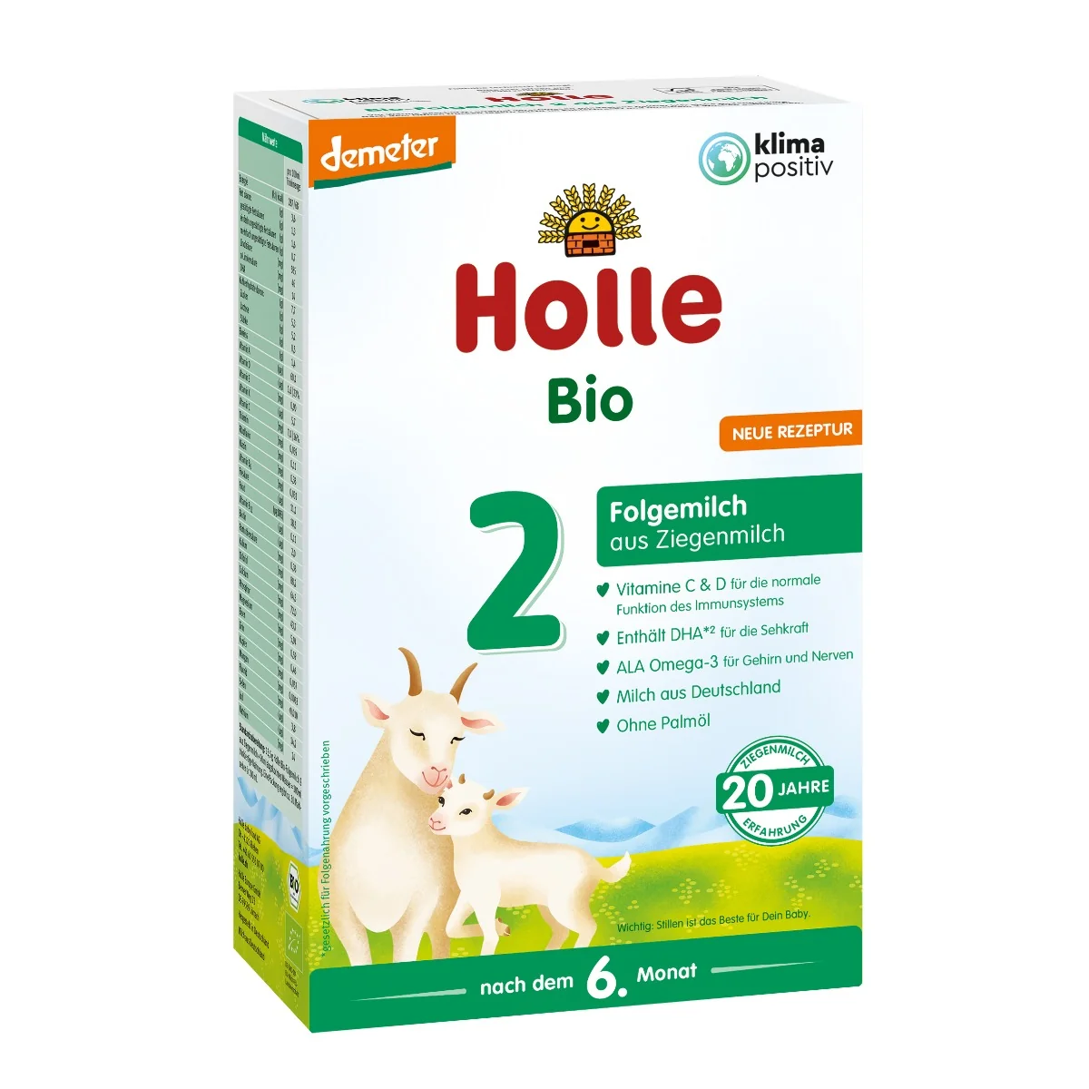 Holle Bio 2 mleko następne na bazie mleka koziego, 400 g